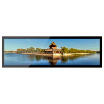 28.1 Inch Cheap Price Ultra Wide Monitor Stretched Bar LCD Display Shelf Screen