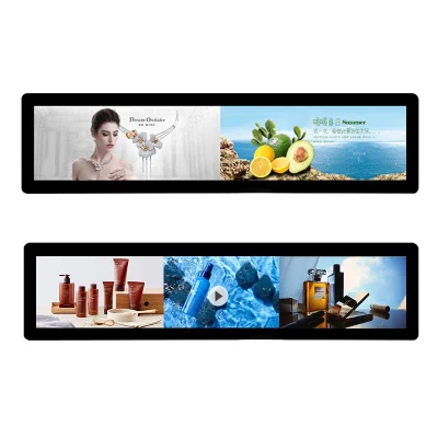 49.5 Inch Ultra Wide Stretched Bar Advertising Media Player WiFi Network Digital Signage Multimedia LED Monitor Full Color LCD Panel Display