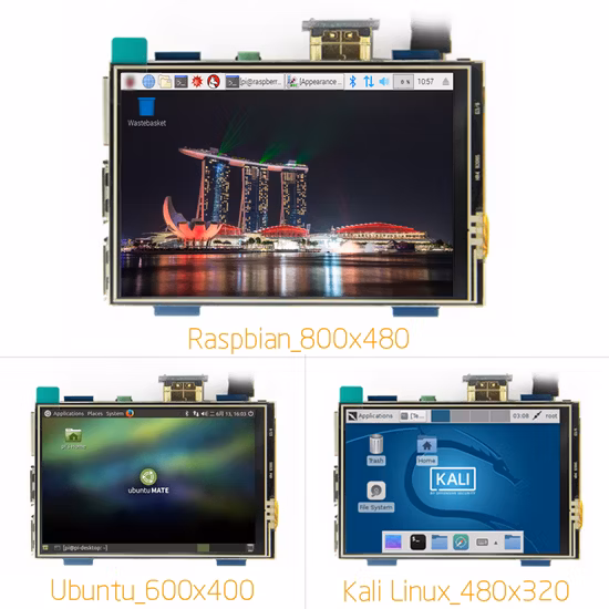 800X480 LCD Control Board 4′ ′ HDMI Input Raspberry Pi Monitor with Touch Control